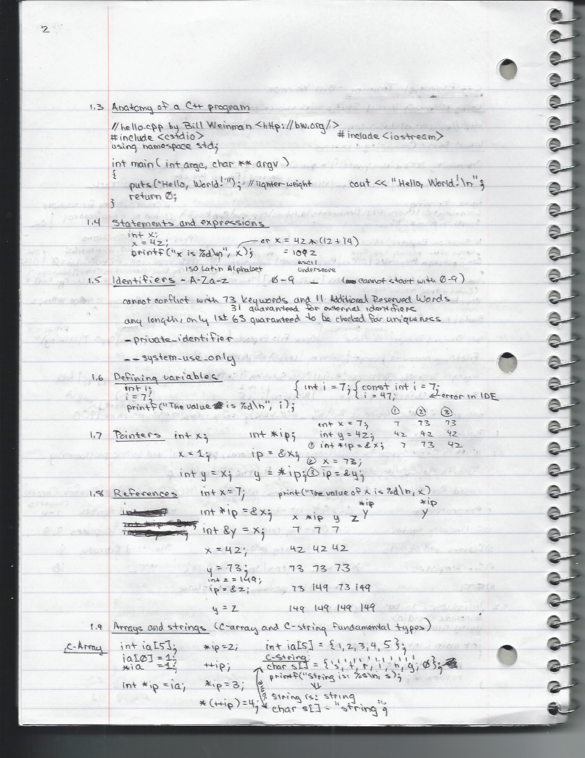 C++ Essential Training, page 2