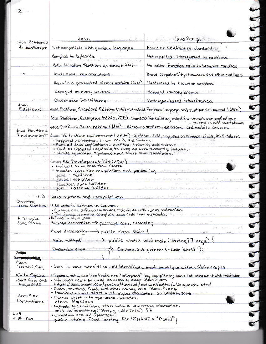 Java Essential Training, page 2
