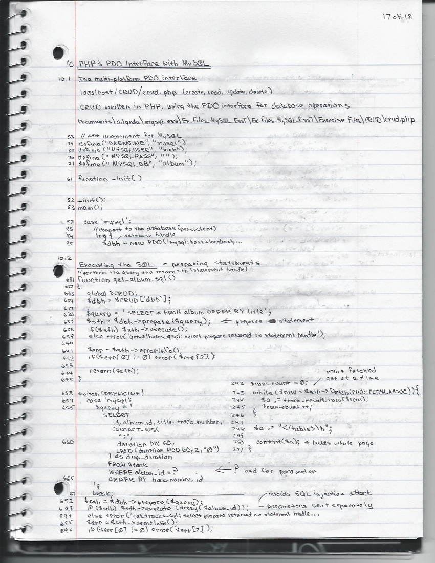 MySQL Essential Training, page 17