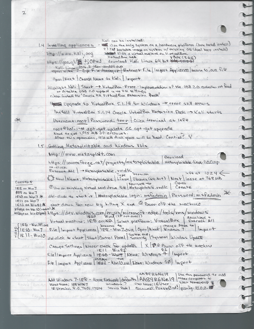 Introduction to Kali Linux, page 2
